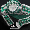 Mechanical Watches Manufacturer | Emerald Jewelry Quartz Bracelet Decorative Watch