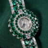 Mechanical Watches Manufacturer | Emerald Jewelry Quartz Bracelet Decorative Watch