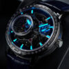 Mechanical Watches Manufacturer | Skeleton Tourbillons Jewel Inlays Blue and White