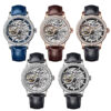Mechanical Watches Manufacturer | Skeleton Tourbillons Jewel Inlays Blue and White