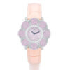 Mechanical Watches Manufacturer | Women Quartz Pink Diamond Flower Shape