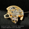 Mechanical Watches Manufacturer | Gold Skeleton Movement