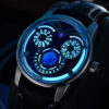 Mechanical Watches Manufacturer | OEM Owl Dial Mechanical Watch with 24H Display Custom