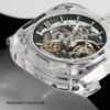 Mechanical Watches Manufacturer | Transparent Square Modular Skeleton Watch