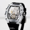 Mechanical Watches Manufacturer | Transparent Tonneau Skeleton Movement