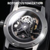 Mechanical Watches Manufacturer | Abyssal Nebula Guilloché Skeleton Timepiece