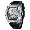 Mechanical Watches Manufacturer | Transparent Tonneau Skeleton Movement