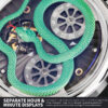 Mechanical Watches Manufacturer | Where the Serpent Devours Time Matte Black Cyan
