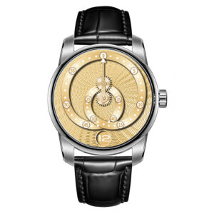 Golden Dial With Guilloche Orbit