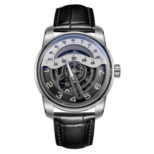 Elegant watch with telescopic movement