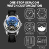 Mechanical Watches Manufacturer | Frozen Ocean Diamond Skeleton Watch