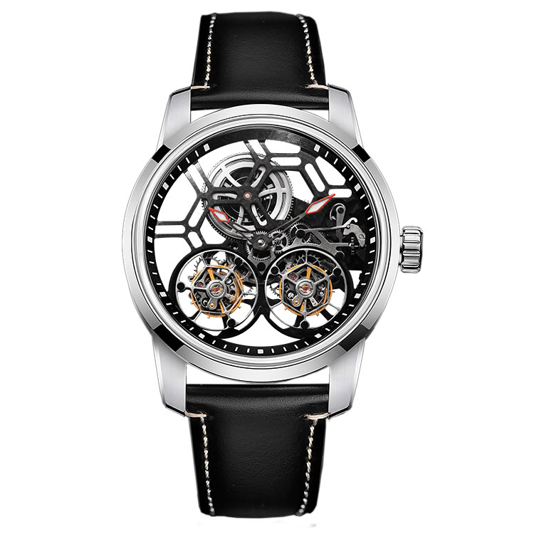 Mechanical Honeycomb Double Tourbillon
