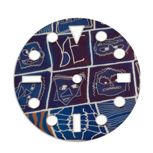 Damascus Titanium Graffiti Dial