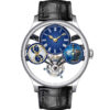 Mechanical Watches Manufacturer | 24 Hour & Day-Night Display Skeleton Automatic Watch