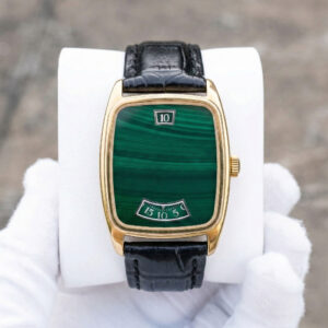 Natural Malachite Jumping Hour: Vintage Tank OEM Solution